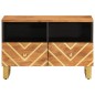 vidaXL TV-Schrank Braun und Schwarz 70x33,5x46 cm Massivholz Mango vidaXL TV-Schrank Braun und Schwarz 70x33,5x46 cm Massivholz Mango