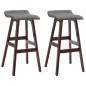 vidaXL Barhocker 2 Stk. Dunkelgrau Stoff vidaXL Barhocker 2 Stk. Dunkelgrau Stoff