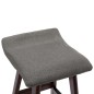 vidaXL Barhocker 2 Stk. Dunkelgrau Stoff vidaXL Barhocker 2 Stk. Dunkelgrau Stoff