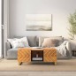 vidaXL Couchtisch Braun und Schwarz 100x54x40 cm Massivholz Mango vidaXL Couchtisch Braun und Schwarz 100x54x40 cm Massivholz Mango