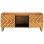 vidaXL Couchtisch Braun und Schwarz 100x54x40 cm Massivholz Mango vidaXL Couchtisch Braun und Schwarz 100x54x40 cm Massivholz Mango
