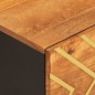 vidaXL Couchtisch Braun und Schwarz 100x54x40 cm Massivholz Mango vidaXL Couchtisch Braun und Schwarz 100x54x40 cm Massivholz Mango