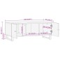 vidaXL Couchtisch Braun und Schwarz 100x54x40 cm Massivholz Mango vidaXL Couchtisch Braun und Schwarz 100x54x40 cm Massivholz Mango