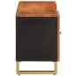 vidaXL TV-Schrank Braun und Schwarz 105x33,5x46 cm Massivholz Mango vidaXL TV-Schrank Braun und Schwarz 105x33,5x46 cm Massivholz Mango