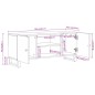 vidaXL TV-Schrank Braun und Schwarz 105x33,5x46 cm Massivholz Mango vidaXL TV-Schrank Braun und Schwarz 105x33,5x46 cm Massivholz Mango