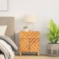vidaXL Nachttisch Braun und Schwarz 50x33x60 cm Massivholz Mango vidaXL Nachttisch Braun und Schwarz 50x33x60 cm Massivholz Mango