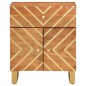 vidaXL Nachttisch Braun und Schwarz 50x33x60 cm Massivholz Mango vidaXL Nachttisch Braun und Schwarz 50x33x60 cm Massivholz Mango