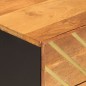 vidaXL Nachttisch Braun und Schwarz 50x33x60 cm Massivholz Mango vidaXL Nachttisch Braun und Schwarz 50x33x60 cm Massivholz Mango