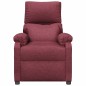 vidaXL Relaxsessel Elektrisch Weinrot Stoff
