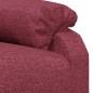 vidaXL Relaxsessel Elektrisch Weinrot Stoff