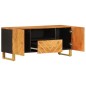 vidaXL TV-Schrank Braun und Schwarz 105x33,5x46 cm Massivholz Mango vidaXL TV-Schrank Braun und Schwarz 105x33,5x46 cm Massivholz Mango