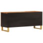 vidaXL TV-Schrank Braun und Schwarz 105x33,5x46 cm Massivholz Mango vidaXL TV-Schrank Braun und Schwarz 105x33,5x46 cm Massivholz Mango