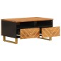 vidaXL Couchtisch Braun und Schwarz 80x54x40 cm Massivholz Mango vidaXL Couchtisch Braun und Schwarz 80x54x40 cm Massivholz Mango