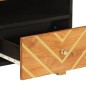 vidaXL Couchtisch Braun und Schwarz 80x54x40 cm Massivholz Mango vidaXL Couchtisch Braun und Schwarz 80x54x40 cm Massivholz Mango