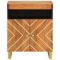 vidaXL Beistellschrank Braun und Schwarz 60x33,5x75cm Massivholz Mango vidaXL Beistellschrank Braun und Schwarz 60x33,5x75cm Massivholz Mango