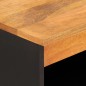 vidaXL Beistellschrank Braun und Schwarz 60x33,5x75cm Massivholz Mango vidaXL Beistellschrank Braun und Schwarz 60x33,5x75cm Massivholz Mango