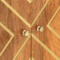 vidaXL Beistellschrank Braun und Schwarz 60x33,5x75cm Massivholz Mango vidaXL Beistellschrank Braun und Schwarz 60x33,5x75cm Massivholz Mango