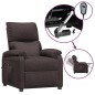 vidaXL Relaxsessel Elektrisch Dunkelbraun Stoff vidaXL Relaxsessel Elektrisch Dunkelbraun Stoff
