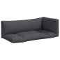 vidaXL Palettenkissen 3-tlg. Grau Stoff vidaXL Palettenkissen 3-tlg. Grau Stoff