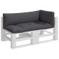 vidaXL Palettenkissen 3-tlg. Grau Stoff vidaXL Palettenkissen 3-tlg. Grau Stoff