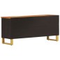 vidaXL TV-Schrank Braun und Schwarz 100x33,5x46 cm Massivholz Mango vidaXL TV-Schrank Braun und Schwarz 100x33,5x46 cm Massivholz Mango