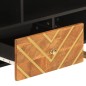 vidaXL TV-Schrank Braun und Schwarz 100x33,5x46 cm Massivholz Mango vidaXL TV-Schrank Braun und Schwarz 100x33,5x46 cm Massivholz Mango
