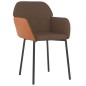 vidaXL Esszimmerstühle 2 Stk. Braun Stoff und Kunstleder vidaXL Esszimmerstühle 2 Stk. Braun Stoff und Kunstleder