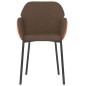 vidaXL Esszimmerstühle 2 Stk. Braun Stoff und Kunstleder vidaXL Esszimmerstühle 2 Stk. Braun Stoff und Kunstleder