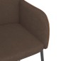 vidaXL Esszimmerstühle 2 Stk. Braun Stoff und Kunstleder vidaXL Esszimmerstühle 2 Stk. Braun Stoff und Kunstleder