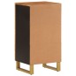 vidaXL Beistellschrank Braun und Schwarz 40x33,5x75 Massivholz Mango vidaXL Beistellschrank Braun und Schwarz 40x33,5x75 Massivholz Mango