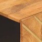 vidaXL Beistellschrank Braun und Schwarz 40x33,5x75 Massivholz Mango vidaXL Beistellschrank Braun und Schwarz 40x33,5x75 Massivholz Mango