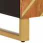vidaXL Beistellschrank Braun und Schwarz 40x33,5x75 Massivholz Mango vidaXL Beistellschrank Braun und Schwarz 40x33,5x75 Massivholz Mango