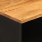 vidaXL TV-Schrank Braun und Schwarz 100x33,5x46 cm Massivholz Mango vidaXL TV-Schrank Braun und Schwarz 100x33,5x46 cm Massivholz Mango