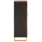 vidaXL Highboard Braun und Schwarz 60x33,5x100 cm Massivholz Mango vidaXL Highboard Braun und Schwarz 60x33,5x100 cm Massivholz Mango