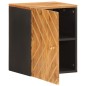 vidaXL Wand-Badschrank Braun und Schwarz Massivholz Mango vidaXL Wand-Badschrank Braun und Schwarz Massivholz Mango