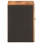 vidaXL Wand-Badschrank Braun und Schwarz Massivholz Mango vidaXL Wand-Badschrank Braun und Schwarz Massivholz Mango