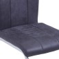 vidaXL Freischwinger 2 Stk. Grau Wildleder-Optik vidaXL Freischwinger 2 Stk. Grau Wildleder-Optik