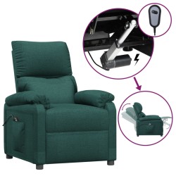 vidaXL Relaxsessel Elektrisch Dunkelgrün Stoff
