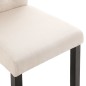 vidaXL Esszimmerstühle 2 Stück Creme Stoff vidaXL Esszimmerstühle 2 Stück Creme Stoff