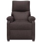 vidaXL Massagesessel mit Aufstehhilfe Dunkelbraun Stoff vidaXL Massagesessel mit Aufstehhilfe Dunkelbraun Stoff