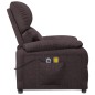 vidaXL Massagesessel mit Aufstehhilfe Dunkelbraun Stoff vidaXL Massagesessel mit Aufstehhilfe Dunkelbraun Stoff
