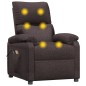 vidaXL Massagesessel mit Aufstehhilfe Dunkelbraun Stoff vidaXL Massagesessel mit Aufstehhilfe Dunkelbraun Stoff