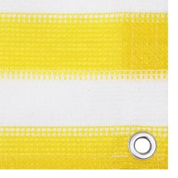 vidaXL Balkon-Sichtschutz Gelb und Weiß 90x300 cm HDPE 