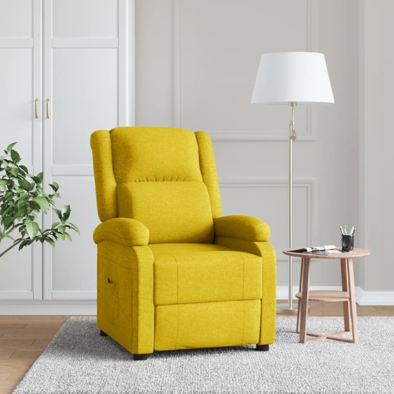 vidaXL Relaxsessel Gelb Stoff vidaXL Relaxsessel Gelb Stoff