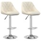 vidaXL Barhocker 2 Stk. Creme Samt vidaXL Barhocker 2 Stk. Creme Samt