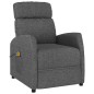 vidaXL Massagesessel Elektrisch Dunkelgrau Stoff vidaXL Massagesessel Elektrisch Dunkelgrau Stoff