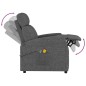 vidaXL Massagesessel Elektrisch Dunkelgrau Stoff vidaXL Massagesessel Elektrisch Dunkelgrau Stoff