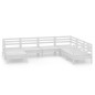 vidaXL 7-tlg. Garten-Lounge-Set Massivholz Kiefer Weiß vidaXL 7-tlg. Garten-Lounge-Set Massivholz Kiefer Weiß
