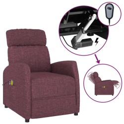 vidaXL Massagesessel Elektrisch Lila Stoff