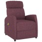vidaXL Massagesessel Elektrisch Lila Stoff vidaXL Massagesessel Elektrisch Lila Stoff